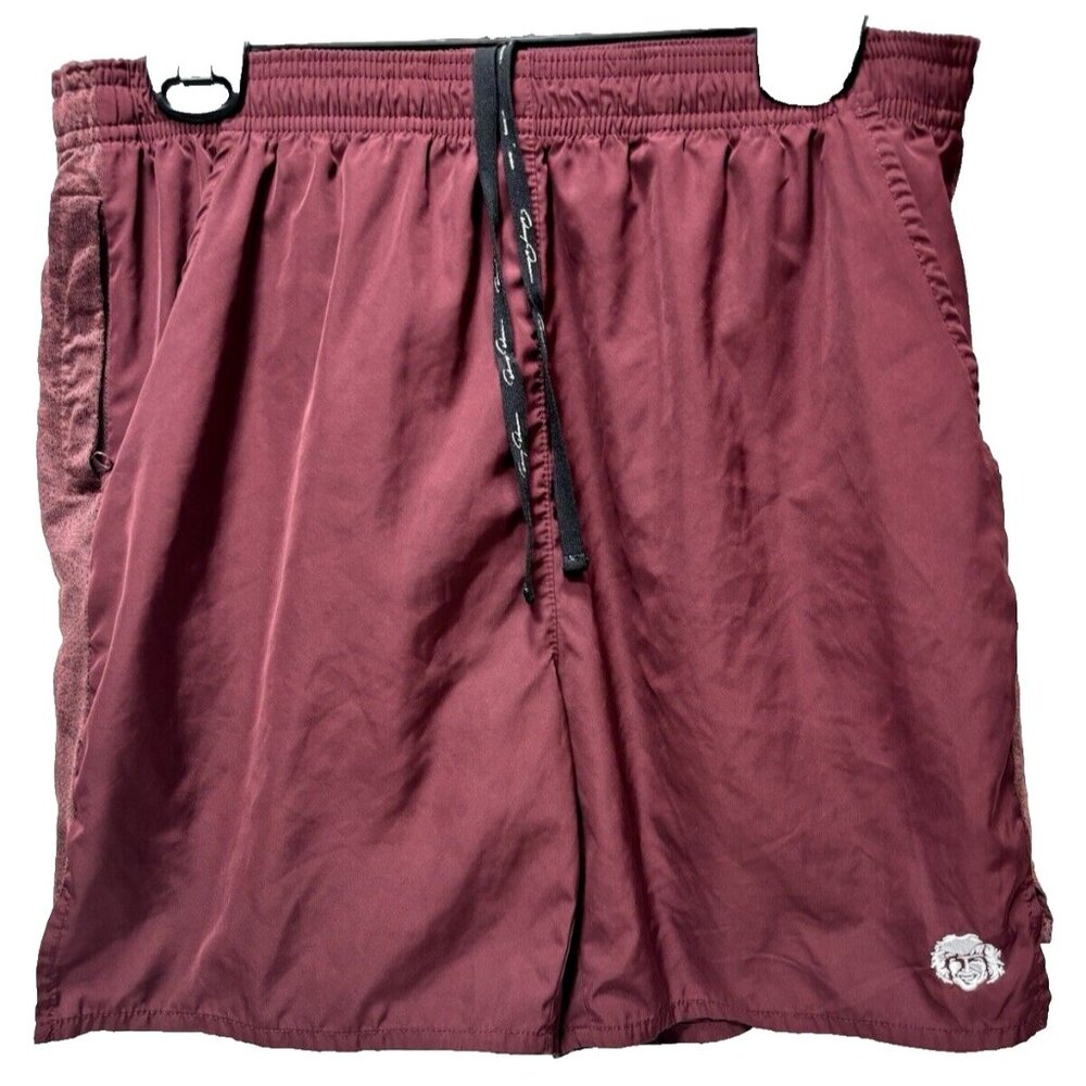 Danny Duncan Shorts Burgundy Red Mens Swimming Trunks w Pockets, Size Large, GUC